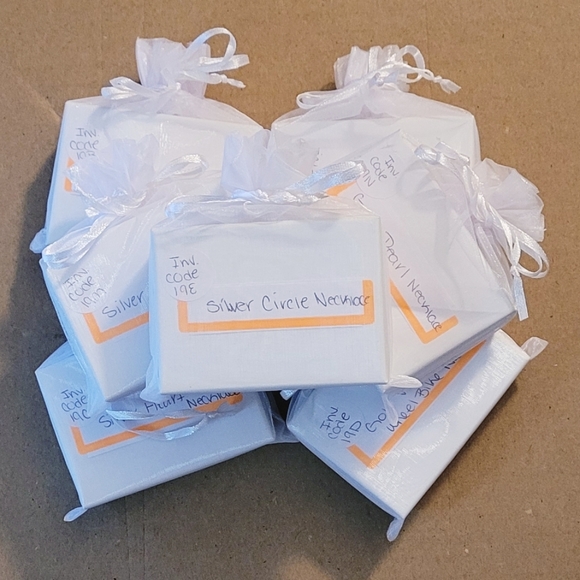 Silver Blue + Clear Necklace - Picture 4 of 4